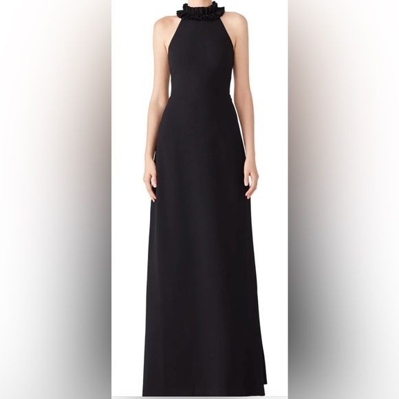 Trina Turk Dresses & Skirts - Trina Turk Black High Ruffle Gown Size 4